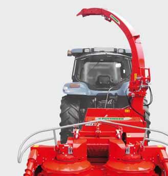 MEX Flywheel forage harvesters MEX 6 the trailed high-performance forager Hydraulically adjustable pivoting drawbar change between transport position