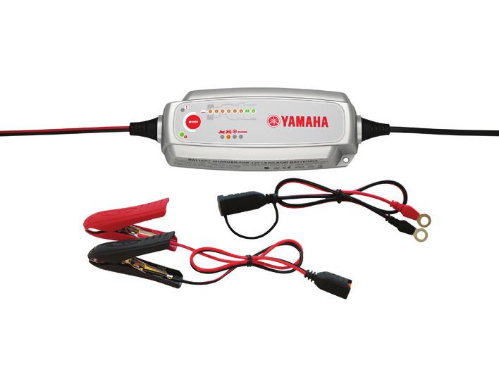 Battery Charger Charger that can charge the battery of your Yamaha motorcycle, scooter, ATV, SMB and/or marine products YME-YEC40-EU-00 EU-plug YME-YEC40-UK-00 UK-plug YME-YEC08-EU-00 EU-plug