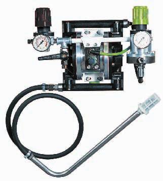 PMP 150 PUMP 1 2 3 4 5 6 7 The PMP-150 diaphragm pump is designed for applications requiring a 1: 1 pressure ratio and can be used on some adhesive applications and harsh or high viscosity coatings.