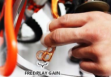 Hand Method: Free Play Gain should also be checked using your hand, as you will check it by hand before every ride.