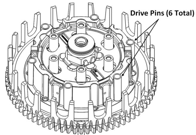NOTE: Take note of each OEM clutch cover bolts specific location as length can vary between them.
