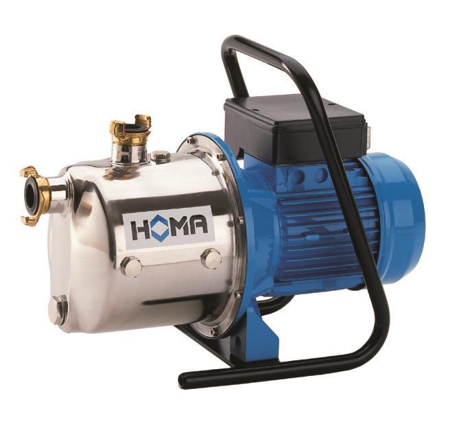 Homa self priming centrifugal pumps GPE series Ideal for many applications such as reservoir filling, small floods and gardening.
