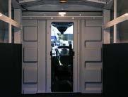 M Two interior LED dome lights in cargo area with light switch inside the cargo doors D Rear vertical compartment contains (1) 250-lb.