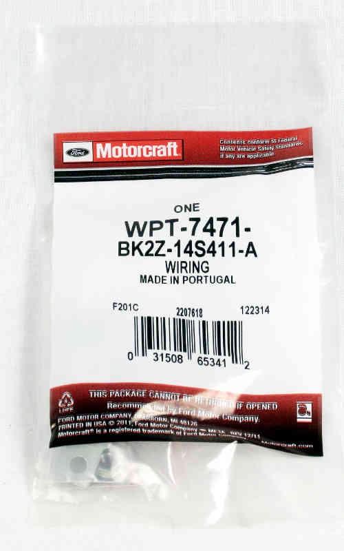 Go to your local Ford dealer and order the Motorcraft WPT-7471-BK2Z14S411-A wiring kit at less than $10.00. The kit is affordable and fairly easy to install.
