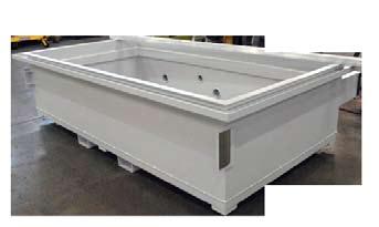 Integral Water Tank Design A heavy, all-steel water tank provides the base for all MultiCam 3000 Series Waterjets.