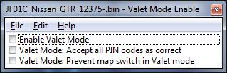 The Accept All PIN codes as correct checkbox is a reduced security mode for owners who do not want to remember a PIN. Two presses of the CANCEL button will enable or disable the mode.