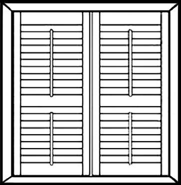 Larger rooms, especially those with views, require our 4 1 2 inch louver. For smaller windows, choose 2 1 2 inch.