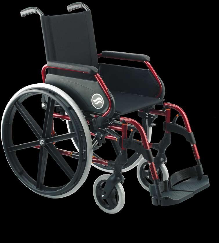 Breezy 250 Rigid backrest Standard configuration Standard configuration Steel wheelchair with