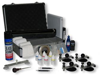 WINDSHIELD REPAIR KITS PRO DELUXE KIT (Includes Long Crack Repair) Our premier kit designed to handle a large volume of repairs with 4 Windshield Doctor aluminum repair bridges and enough resin and