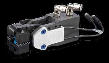 Under 1 lb [0,4 kg] without tips. Series GRM size 1 generates up to 225 lb [1000 N] of total clamp force.
