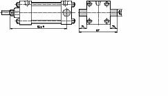 Double acting imperial cylinders NFPA Ø 4... 8 Cylinder with mounting Removable cap trunnion (MT2) Dimensions shown in inch * stroke ACTUATORS Bore TD +.000 -.
