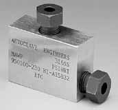Fittings and Tubing QS Series Medium Pressure Pressures to 15,000 psi (1034 bar) Since 1945 Parker utoclave Engineers has designed and built premium quality valves, fittings and tubing.