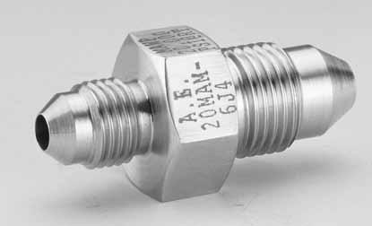 dapters/ouplings - Male/Male JI dapters Parker utoclave Engineer s male-to-male JI one-piece adapters are available in low, medium, and high pressure configurations.