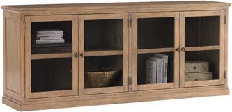 Shown on Pages 32, 34, 38, 41 830-966 Montecito Console Overall Size: 62W x 18D x 30H in.