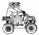 SAFETY Safety Warnings Carrying a Passenger Carrying a passenger greatly reduces the operator's ability to balance and control the ATV, which