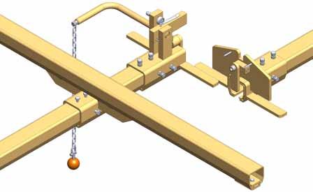 Interlocks Interlocks are used to connect a crane with another crane or an extended