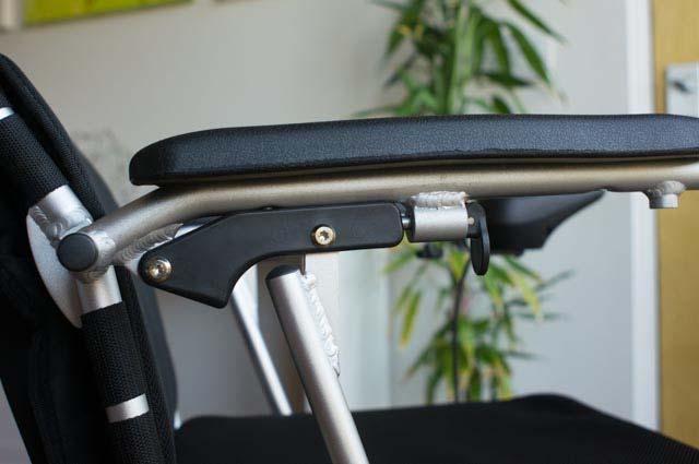 This convenient feature allows the user to enter into and exit out of the seat of the EZ Lite Cruiser from the sides.