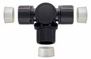 Choose from or ingress protection rated fittings. Used to join conduits of same diameters and route to multiple directions. Inspection lid facilitates cable pull through and eases installation.