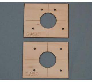 ENGINE INSTALLATION Locate the laser cut engine mounting template for