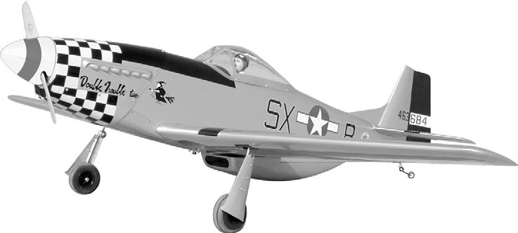 INSTRUCTION MANUAL P-51 MUSTANG G.S. 1.60 cubic inch displacement -cycle (Glow) 1.