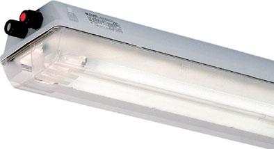 .15 Ex-Linear luminaires for T5 HE fluorescent lamps (Zone and ) The energy-saving lighting solution Certified for use in hazardous areas in Zone and, the linear luminaires series nllk 10 for T5