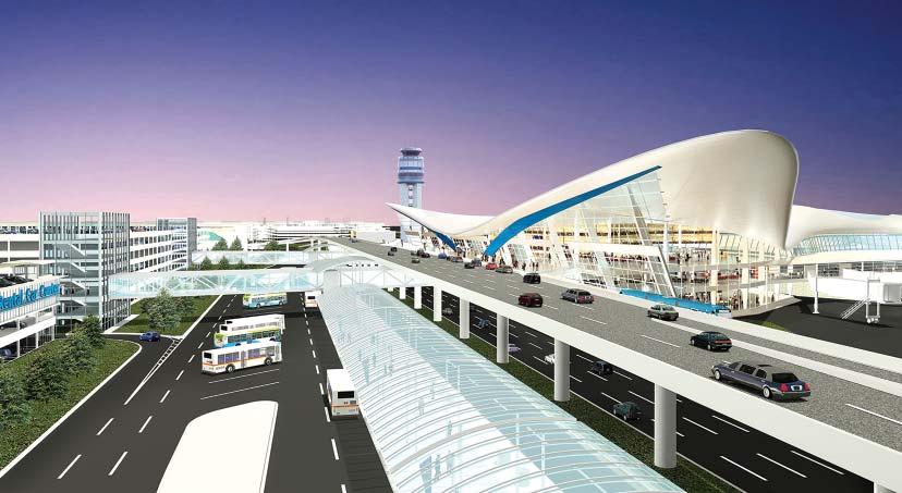 What will happen to the current terminal once the new terminal is built? What kind of consideration will be given to the energy efficiency of the new facilities?