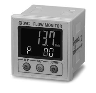 3-color display Digital Flow Monitor for Water 3 Series RoHS How to Order 3 3 Type Remote monitor unit For remote sensor units, select the analog output to 5 V type.