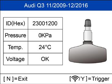 QuickStart Guide: Quick Mode Basic TPMS Function Indirect does not use air pressure