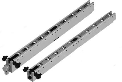 RH-rollblocks, rectangular style for ASA T-slots (3,000 psi) Advantages: modular design provides quick delivery each roller provides linear movement rolling resistance is 1-3% of the die weight each
