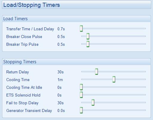 Edit Configuration - Timers 4.6.2 LOAD / STOPPING TIMERS Click and drag to change the setting.