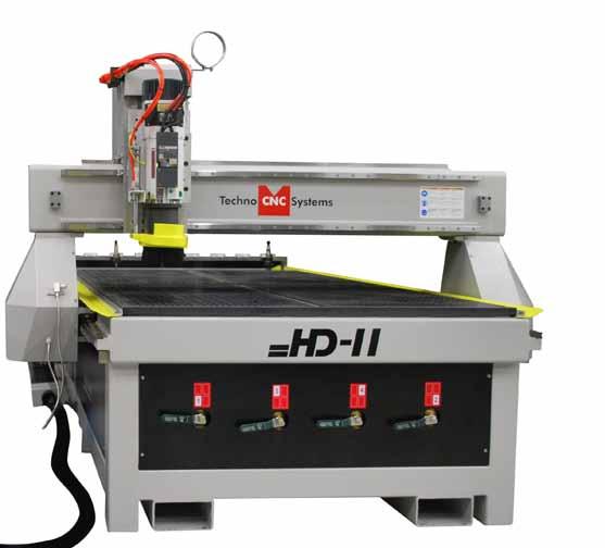 NEW Techno CNC Systems HD-II CNC Router is manufactured using global state-ofthe-art techniques with advanced engineering, workmanship and built to last with all steel construction and superior