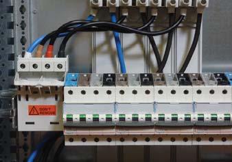 power supply of the distribution block via power supply module Cat.
