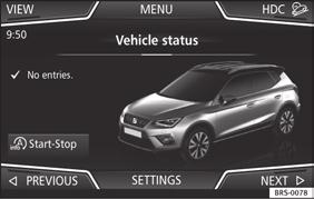 If the Infotainment System is off, switch it on. Press the Infotainment button / and then the Vehicle function button Fig. 44, Fig. 45 Easy Connect: CAR menu.