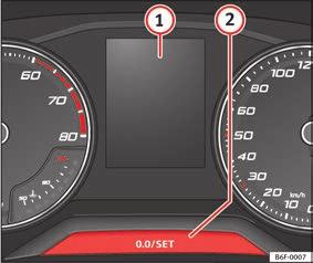 Vehicles with Easy Connect: Press the button and the function button SETTINGS > Driver assistance > ACC > Distance. The warning limit can be set from 30 to 210 km/h (18 to 150 mph) page 207.