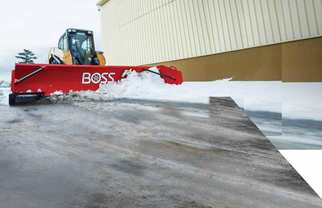 SKI D ST E E R BOX PL OWS UNLOCK YOUR SKID STEER S FULL POWER SK Box Plows from BOSS are designed to put the full force and maneuverability of your skid steer into getting the pavement BACK TO