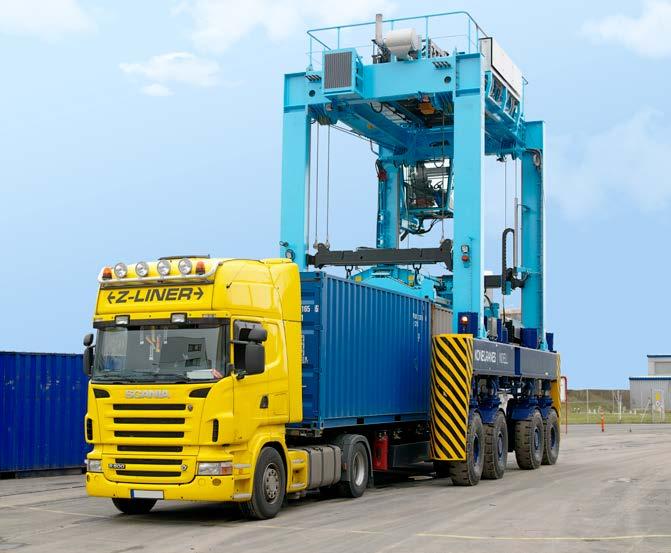 Rail feeder and loader: If your terminal is connected to the rail network, the machines can transport containers safely to the train or even load them