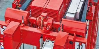 DRIVE UNIT The drive unit positioned at the center of the machinery platform can be fitted with a compartment to reduce