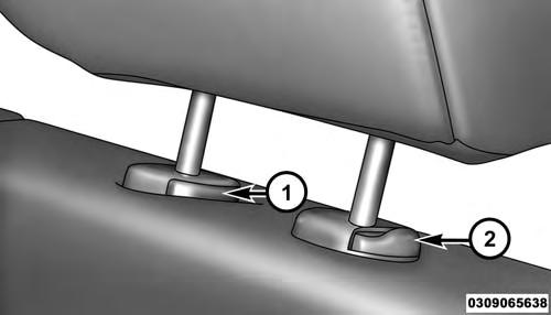 88 UNDERSTANDING THE FEATURES OF YOUR VEHICLE Front Head Restraints To raise the head restraint, pull upward on the head restraint.