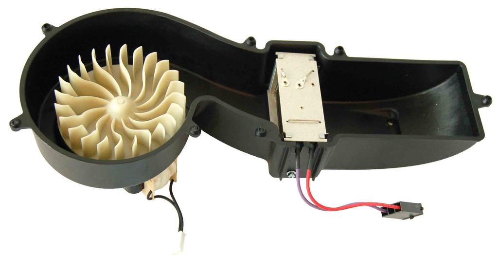12. Remove heater assembly from blower housing. The heater assembly contains the heater coil, thermal cutoff, and high limit thermostat. (See Figure 6.