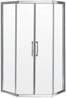 Herencia Lemans Smooth Alcove Full-glass door Soft-close Chrome hardware 8 mm (¼ ) tempered glass 78 ¾ height Right or left opening (reversible) Minimum and maximum adjustments Smooth 60: 57 7 16 to