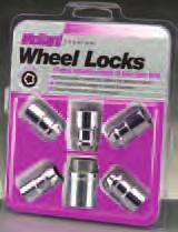 580 Shank Wheel Locks for use with custom replacement aluminum wheels that are between 11/16 and 7/8 thick at the wheels stud hole. Contains polished stainless steel washers.