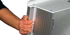 System features The single-walled aluminium section offers outstanding heat dissipation