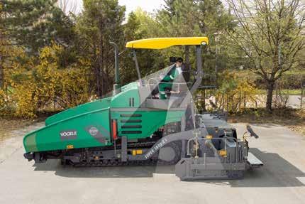 VÖGELE ErgoPlus The ErgoPlus Operator Stand Excellent All-Round Visibility The comfortable operator stand gives an unobstructed view of all crucial areas on the paver such