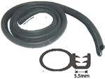 15 mm Rubber Section 6mm Metre