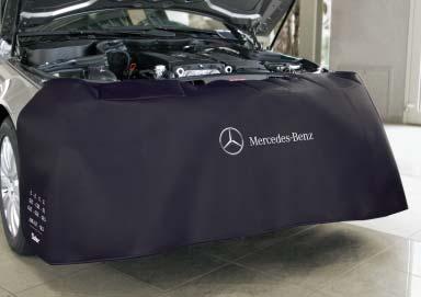 front fender Brand specific front cover for MB (Daimler O/N W 000 588 04 98 00) For all Mercedes-Benz passenger cars except CLA, GLA, Citan, A-, B-, and G-Class.