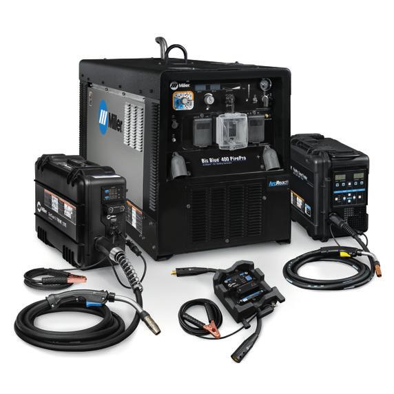 Big Blue 400 PipePro Additional ArcReach Features ArcReach provides remote amperage and voltage control at the weld joint without needing a control cord.