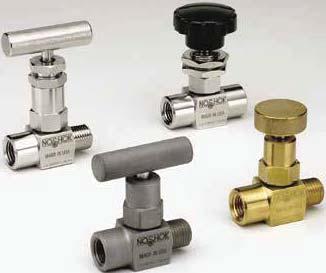 Needle Valves Mini, Hard Seat 100 Compact size valve built for maximum durability and robust performance in the toughest applications 100% helium leak tested to 1 x 10-4 ml/s for guaranteed