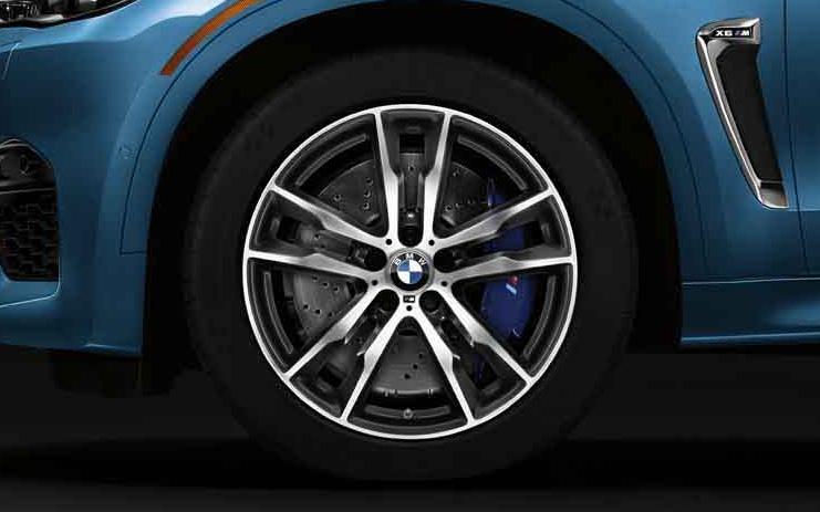 X6 M WHEELS / TIRES M Double Spoke light alloy wheels (Style 611M) 20 x 10 front, 20 x 11.