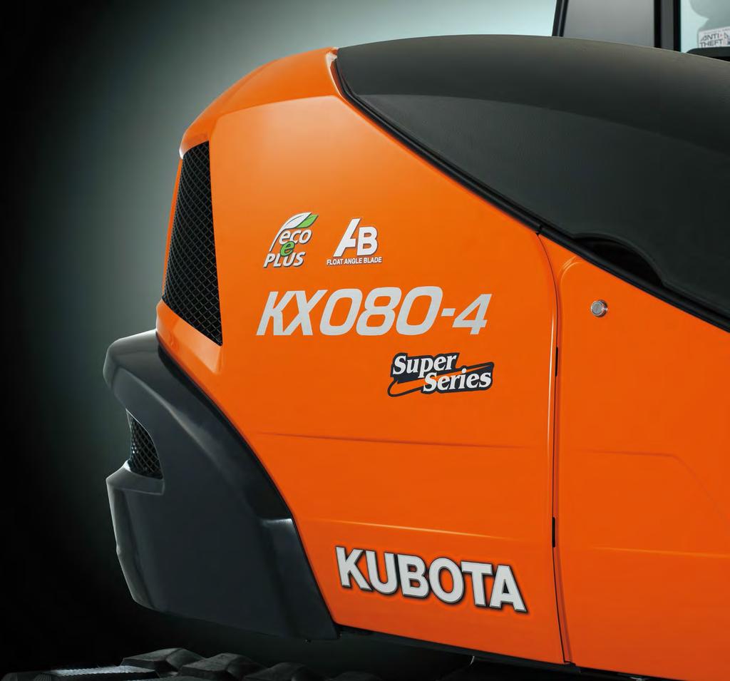 KX KUBOTA POWER UTILITY EXCAVATOR KX080-4S SUPER