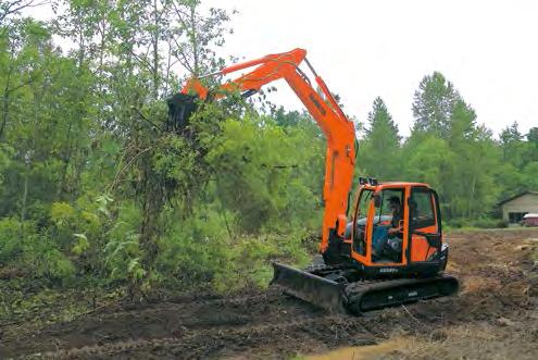 The Kubota KX080-4S allows you to attach excavator attachments you may already have even ones without a Kubota name on it.